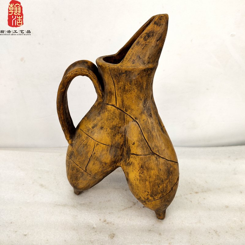 郑州仿古白陶鬶青铜时代二里头文化现藏河南省博物馆